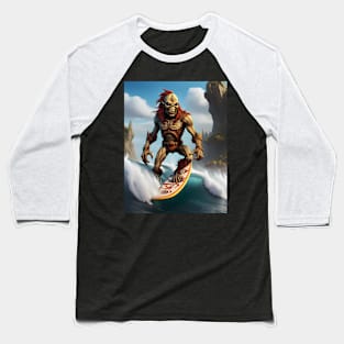 Eddie Surfer 8 Baseball T-Shirt